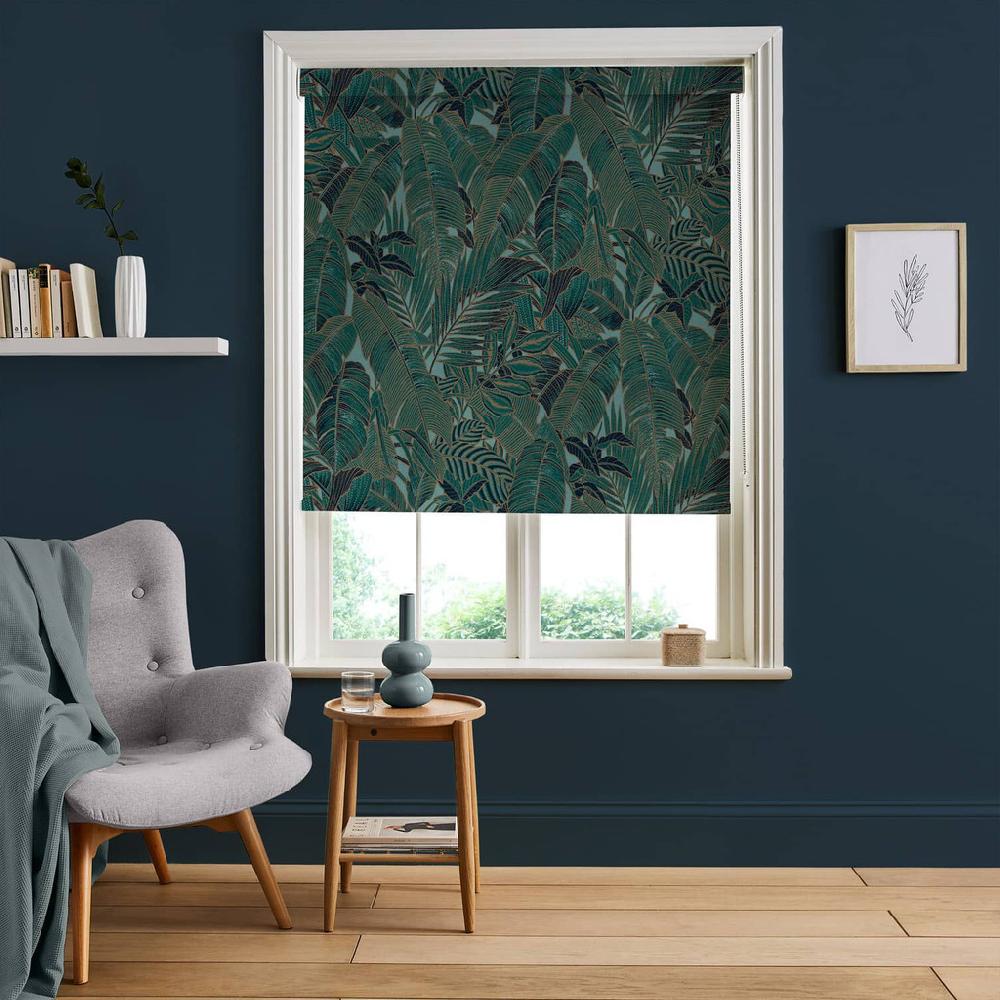 graham & brown Paradys Green Roller Shade