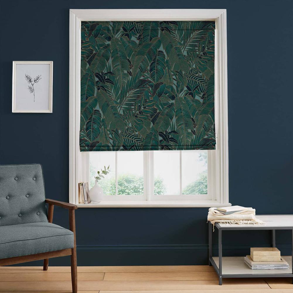 graham & brown Paradys Green Roman Shade