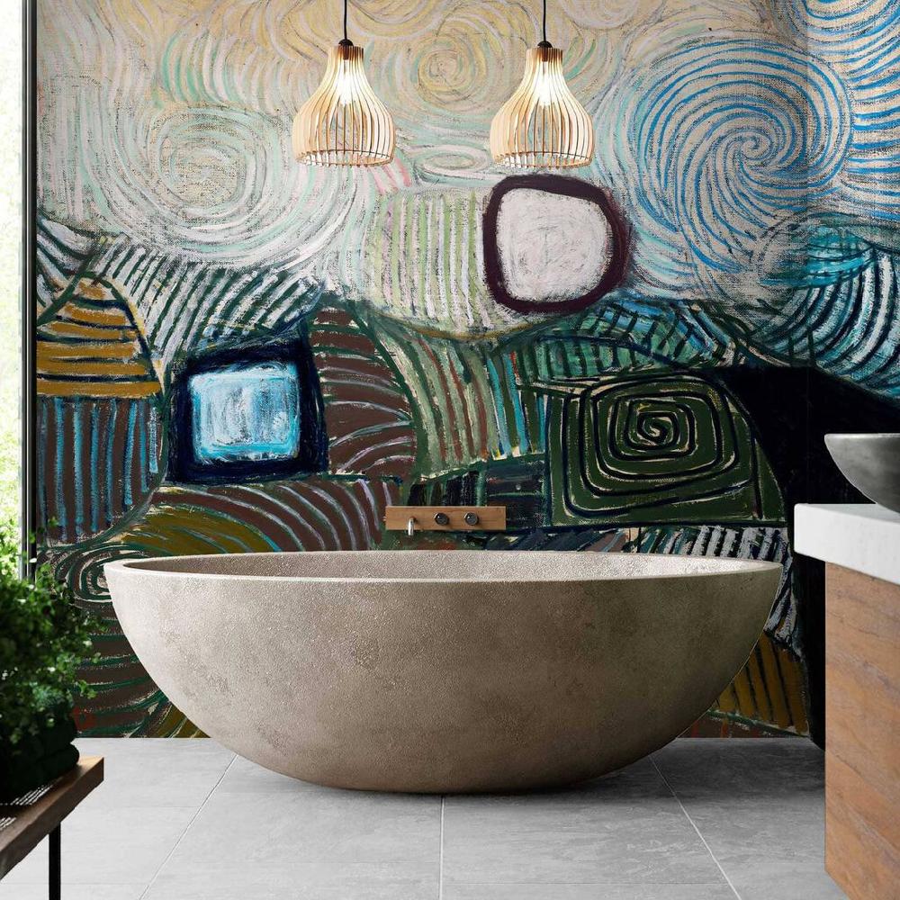 graham & brown Pasmore Spiral Motif Bespoke Mural