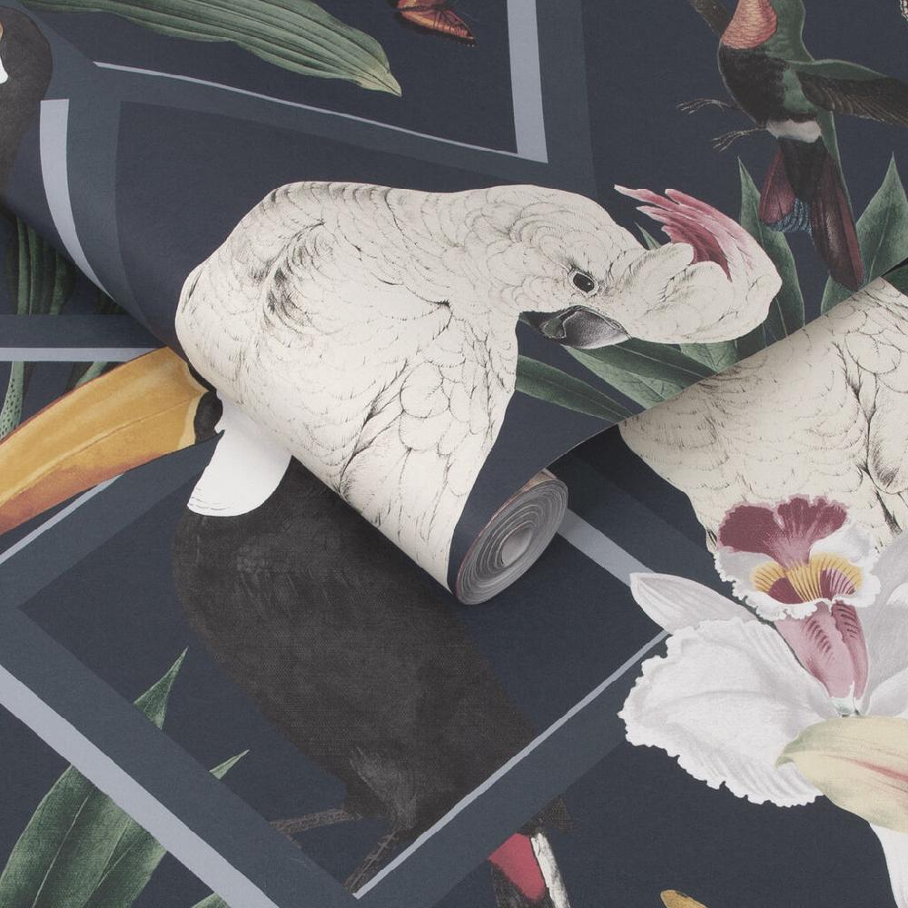 Graham & Brown Perch Navy Wallpaper