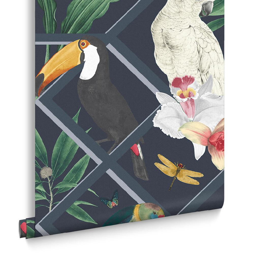 Graham & Brown Perch Navy Wallpaper