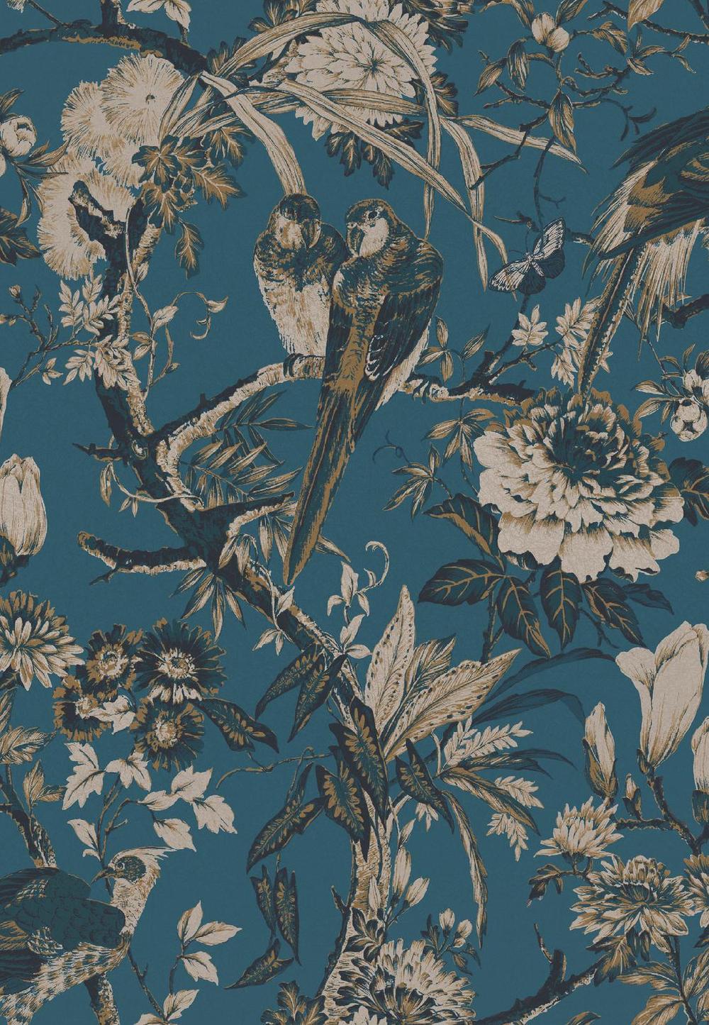 Graham & Brown Perrow Blue Wallpaper