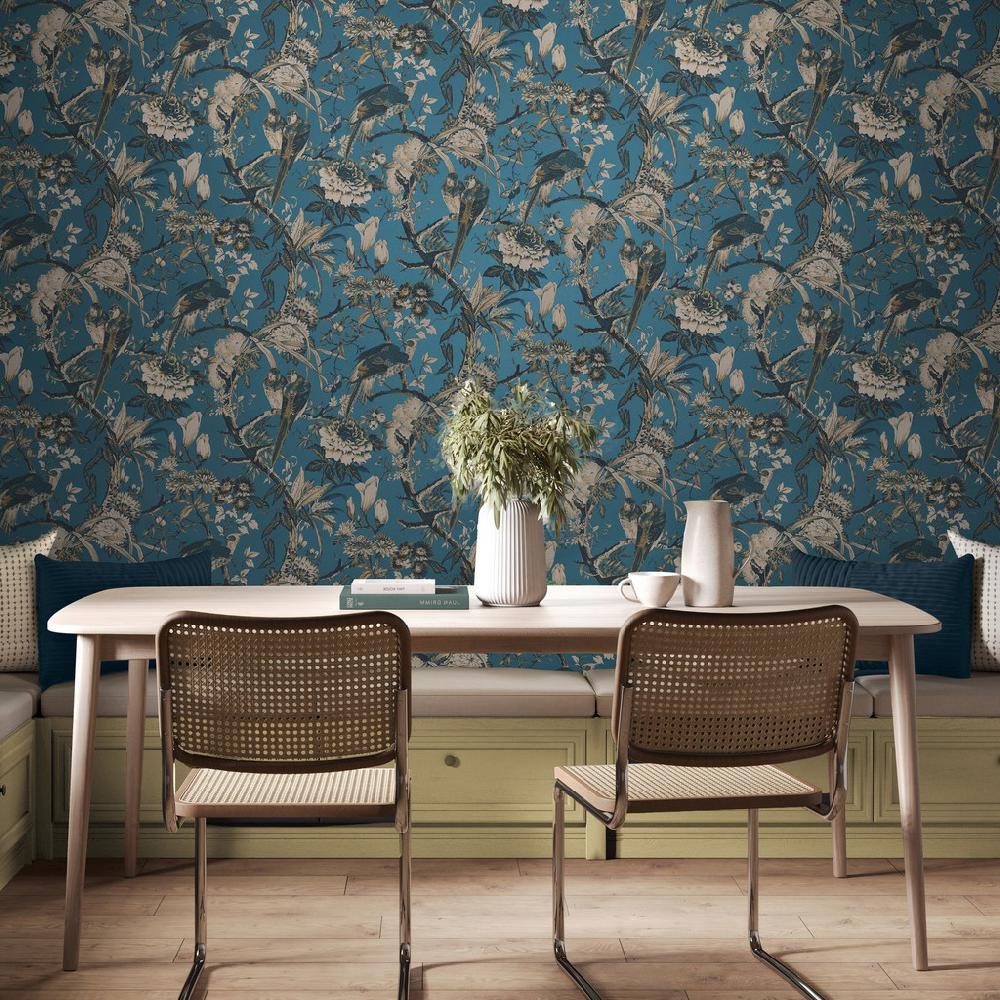 graham & brown Perrow Blue Wallpaper