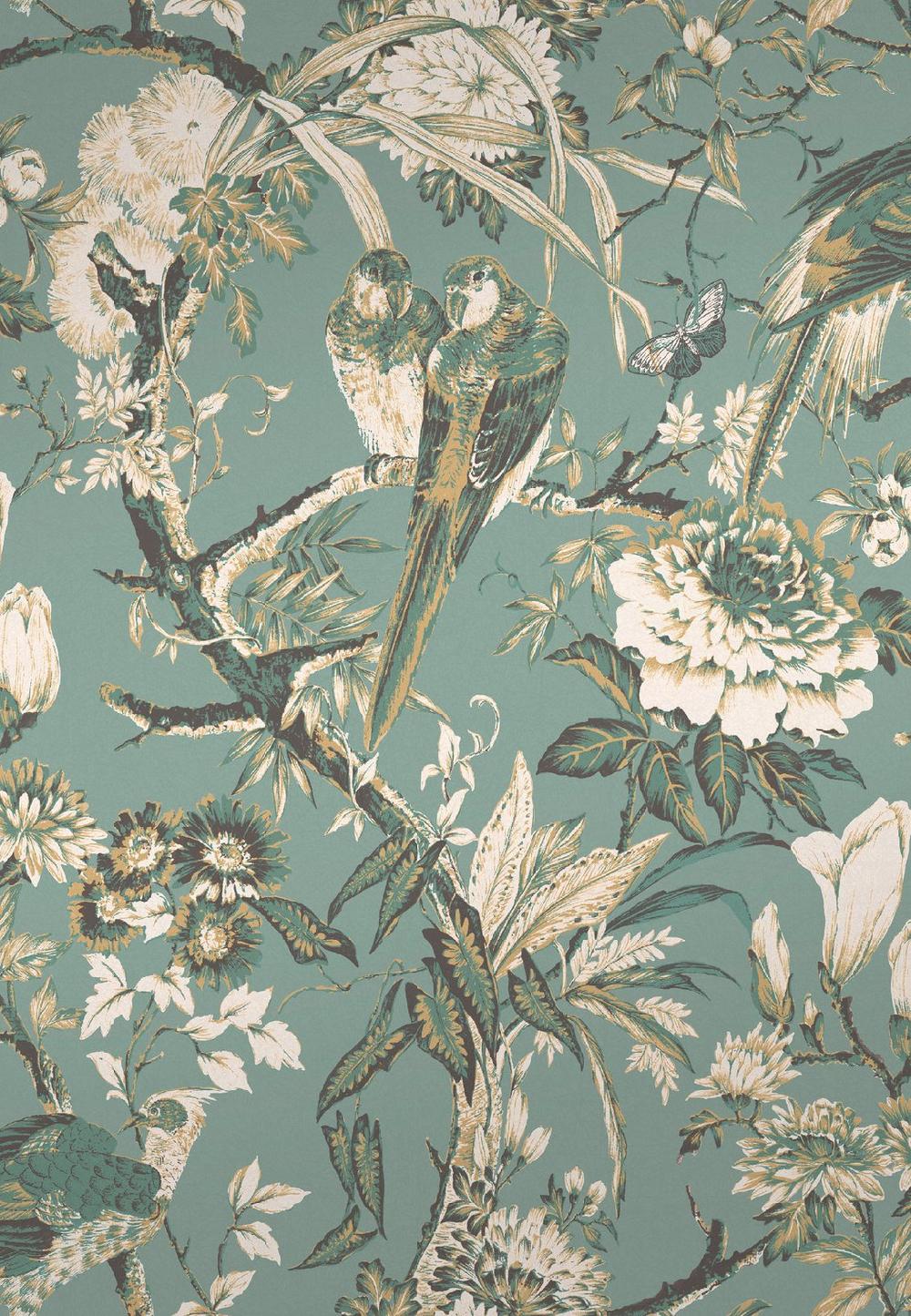 Graham & Brown Perrow Duck Egg Wallpaper
