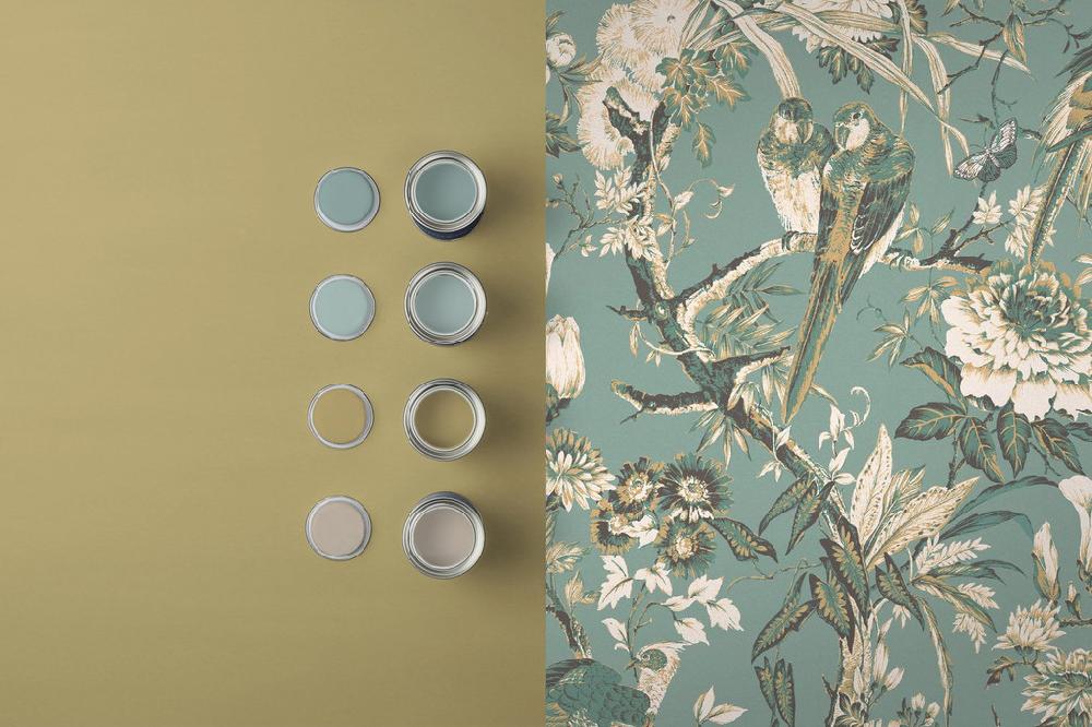 Graham & Brown Perrow Duck Egg Wallpaper