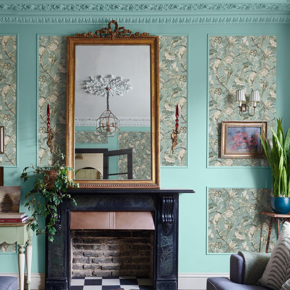 graham & brown Perrow Duck Egg Wallpaper