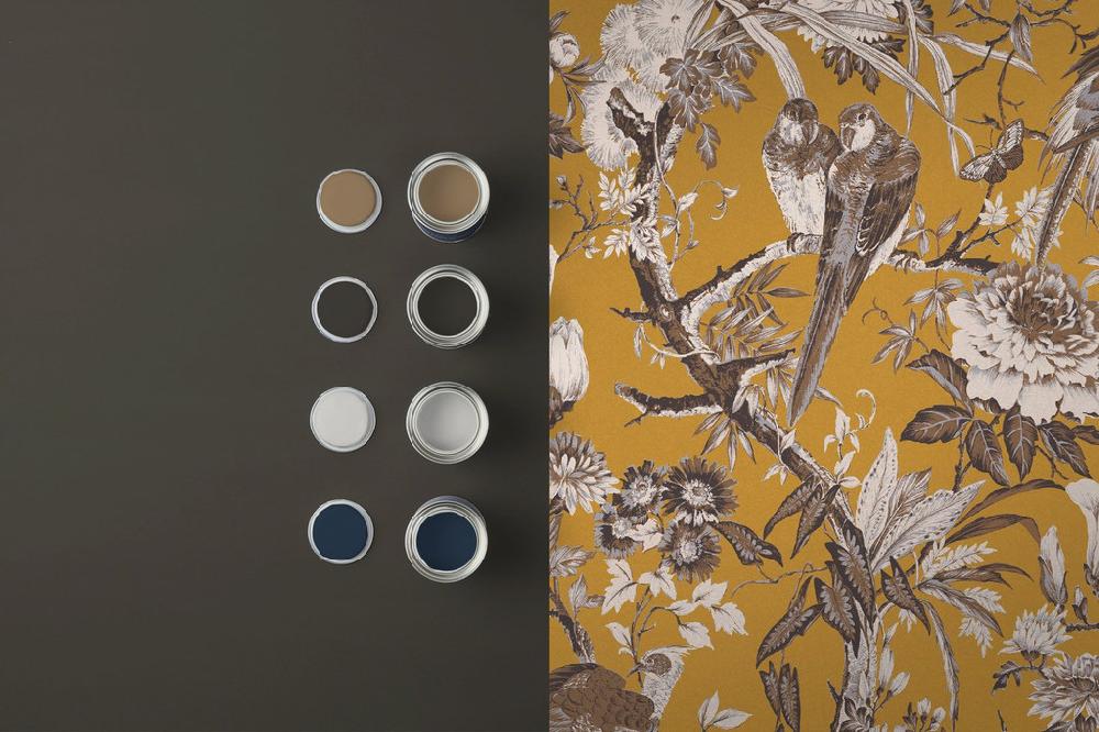 Graham & Brown Perrow Yellow Wallpaper