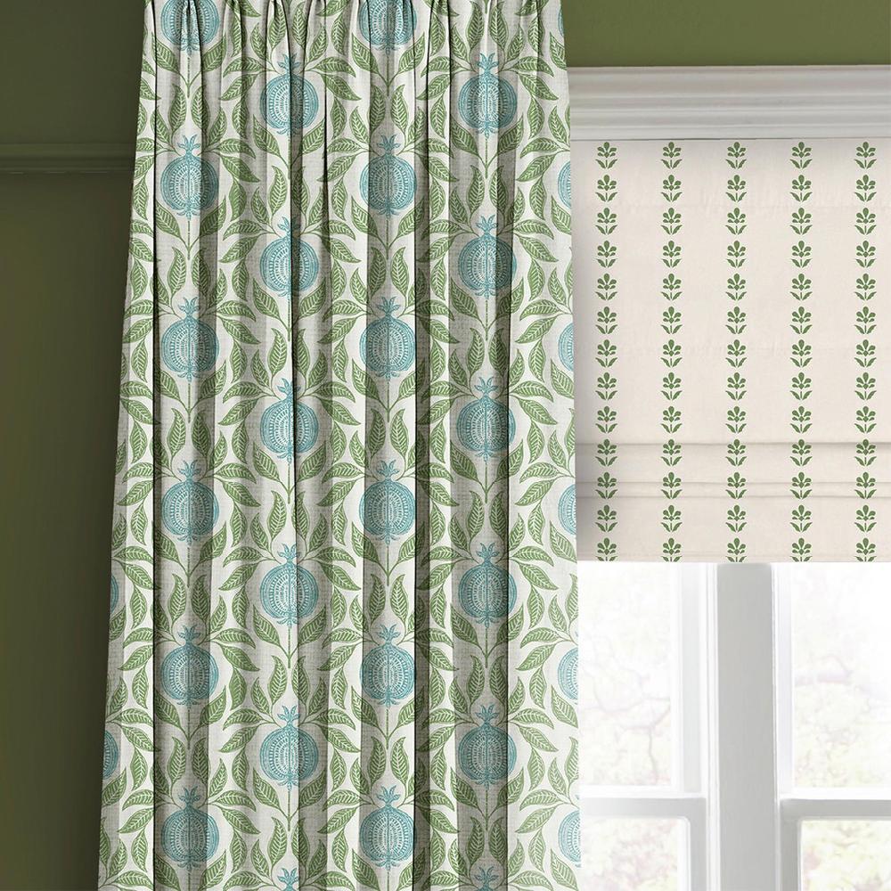 Graham & Brown Petal Stripe Apple Green Roman Blind