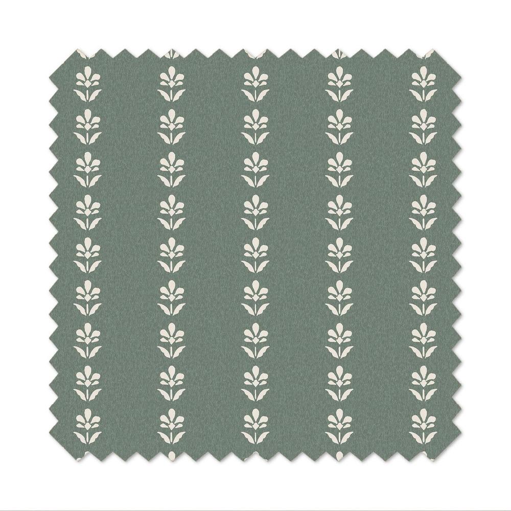 Graham & Brown Petal Stripe Grey Green Curtain