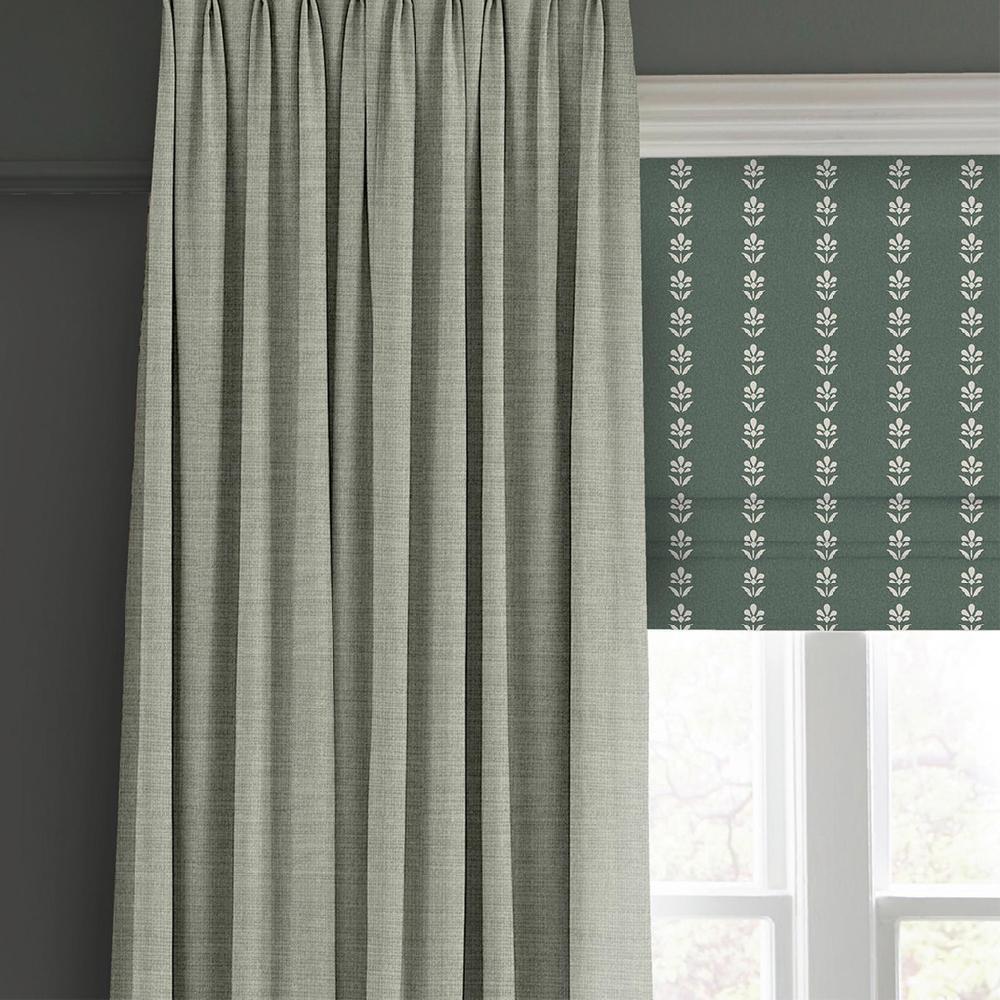 Graham & Brown Petal Stripe Grey Green Roman Blind