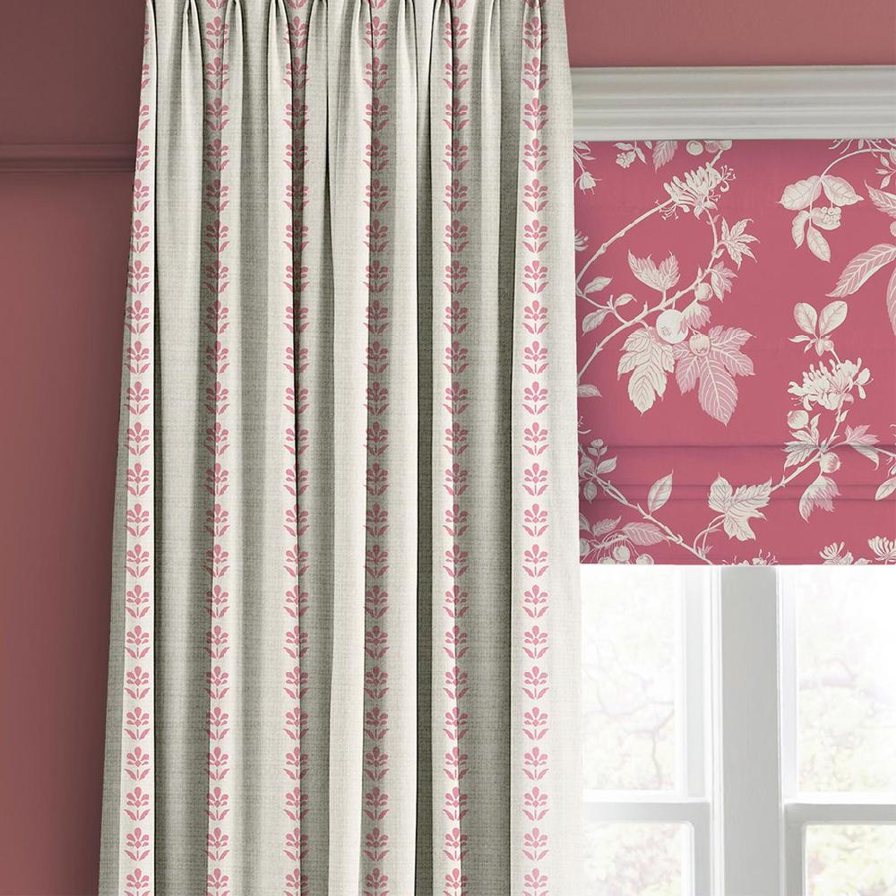 Graham & Brown Petal Stripe Pink Curtain