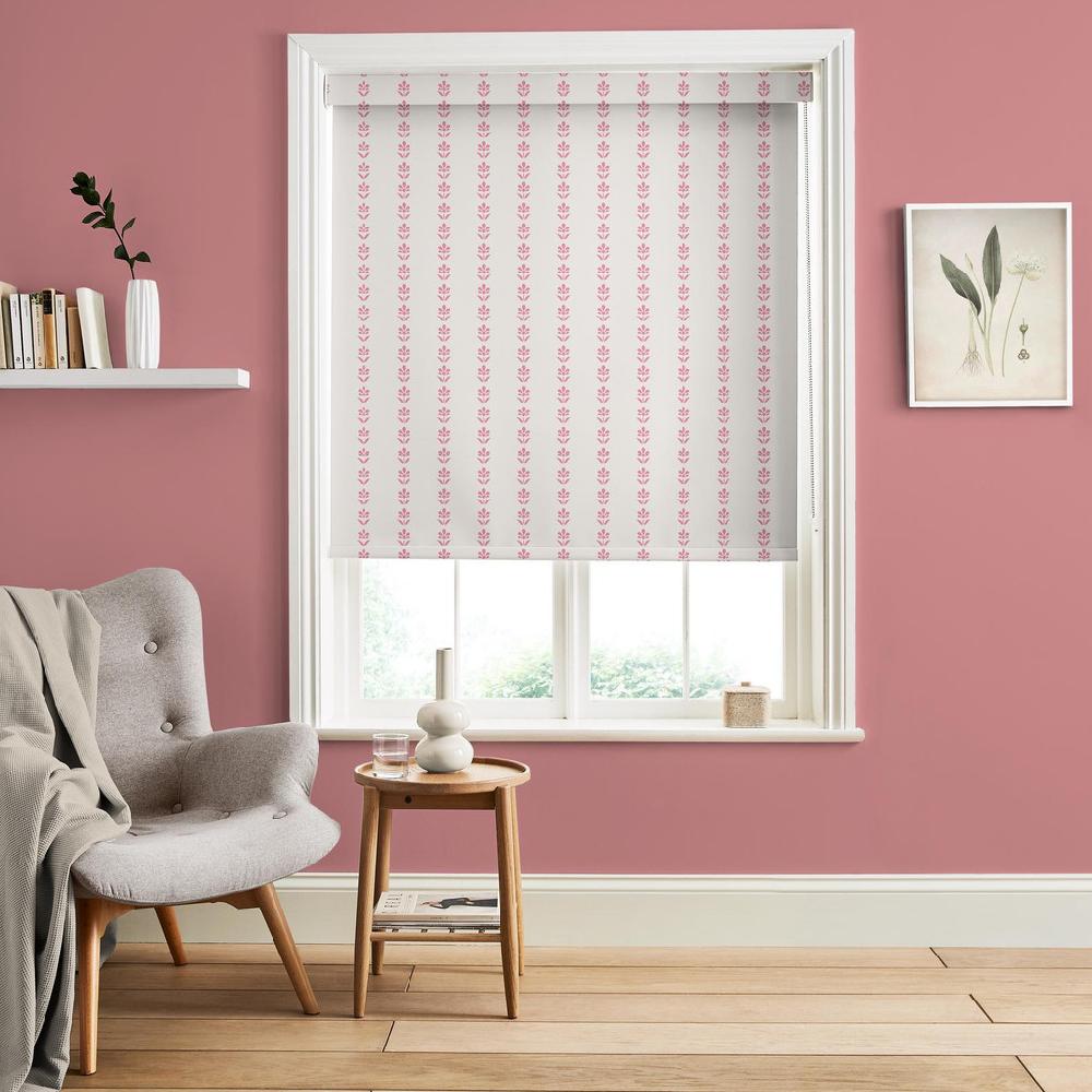 graham & brown Petal Stripe Pink Roller Blind