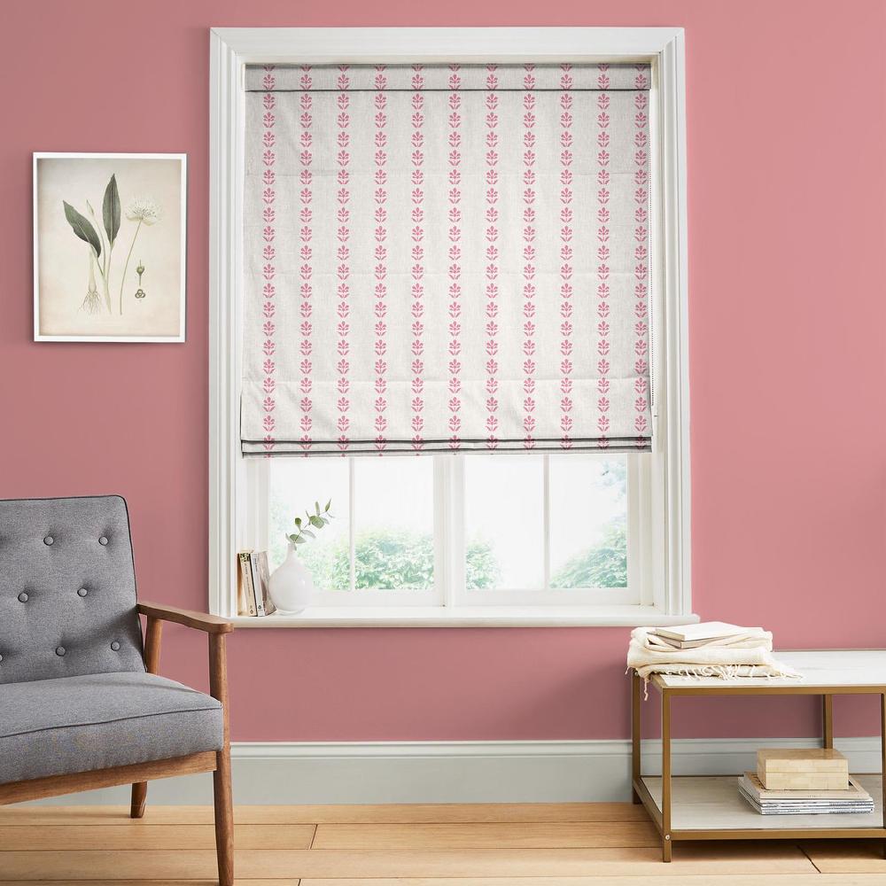 graham & brown Petal Stripe Pink Roman Blind
