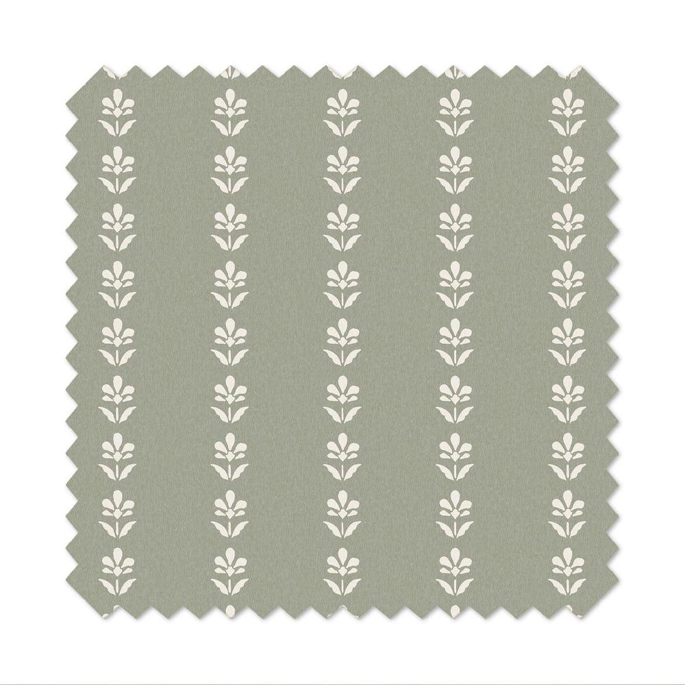 Graham & Brown Petal Stripe Sage Curtain