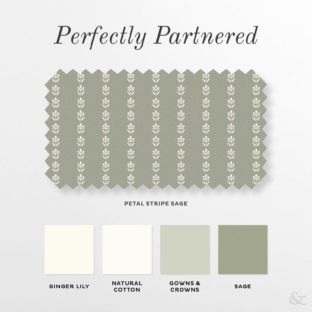 Graham & Brown Petal Stripe Sage Roller Blind