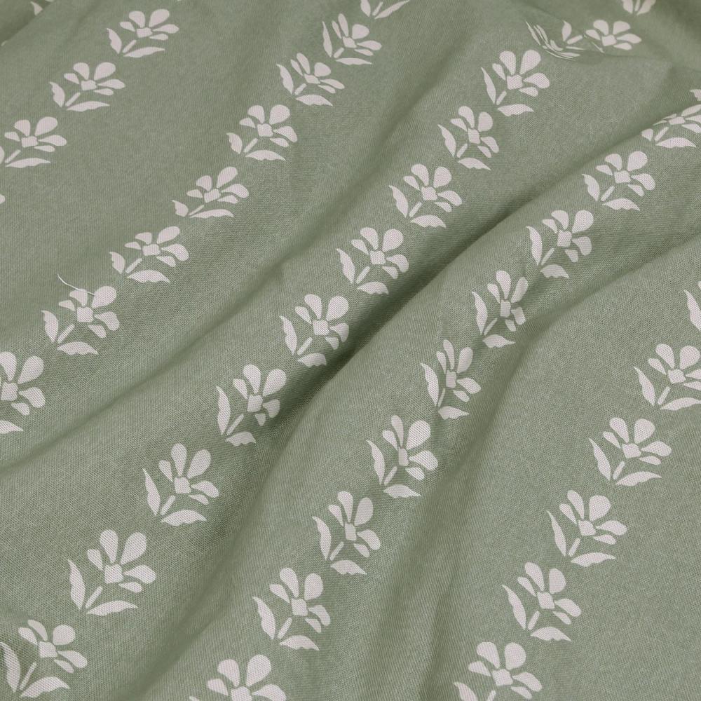 Graham & Brown Petal Stripe Sage Roman Shade