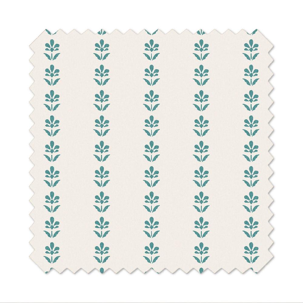 Graham & Brown Petal Stripe Teal Curtain