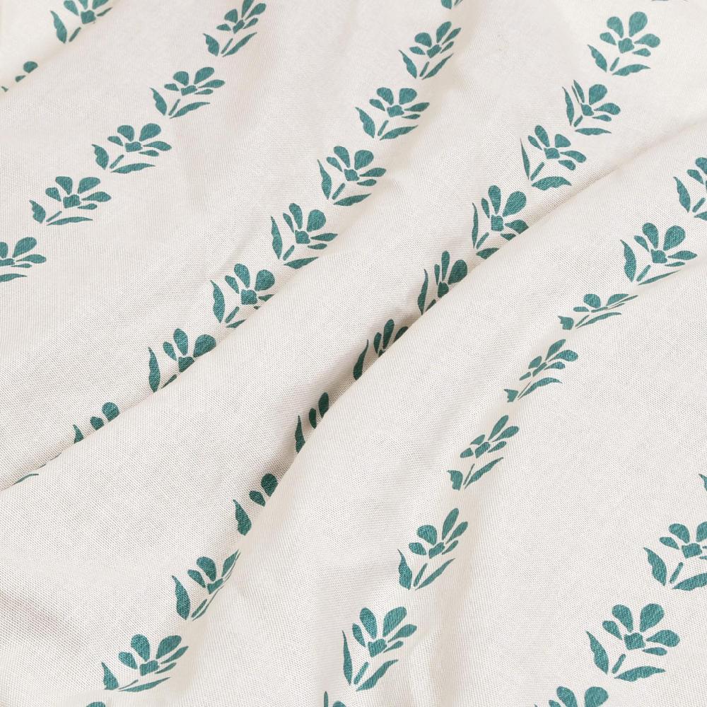 Graham & Brown Petal Stripe Teal Curtain