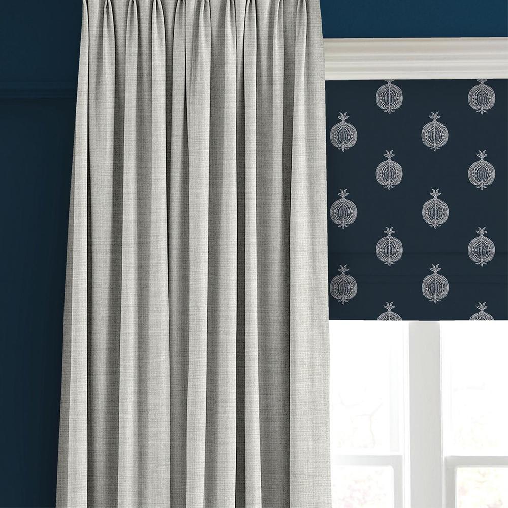 Graham & Brown Pomegranate Motif Navy Roman Blind