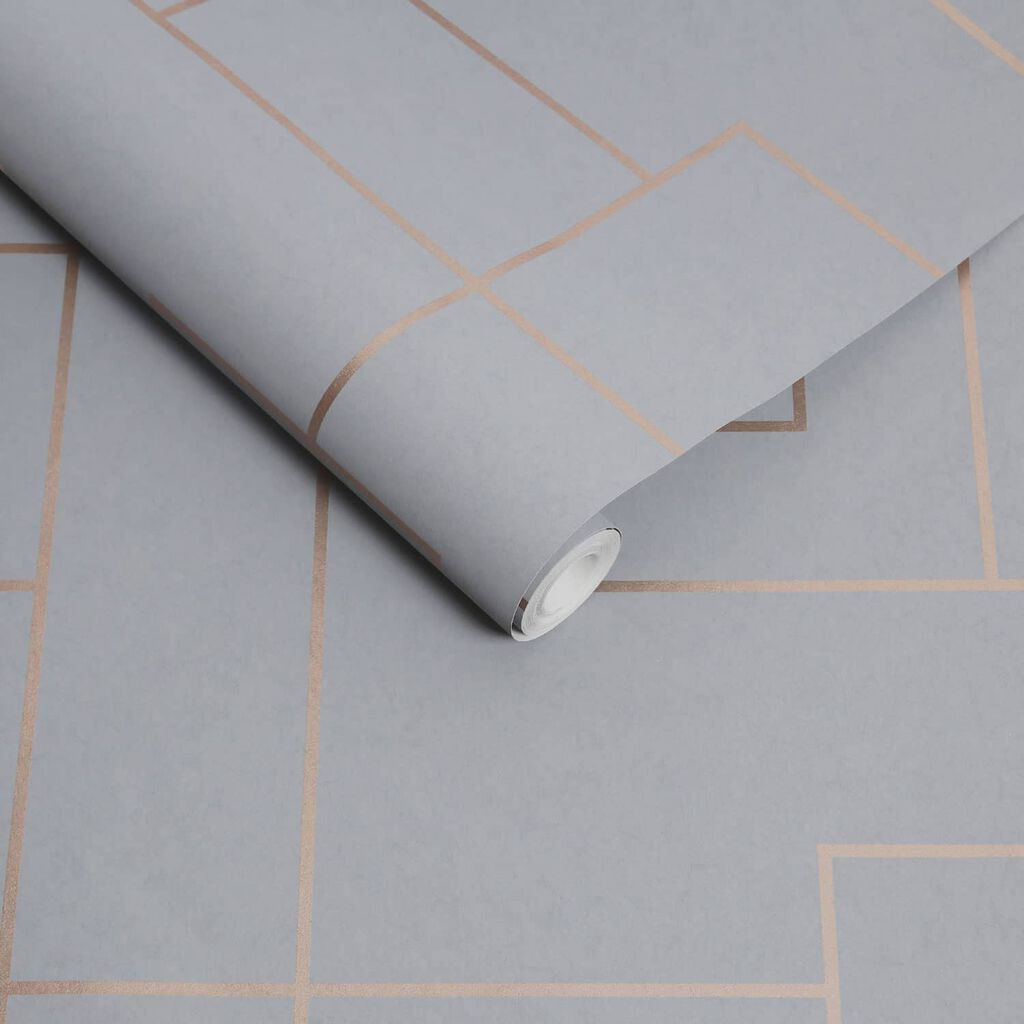 Graham & Brown Primo Grey Wallpaper