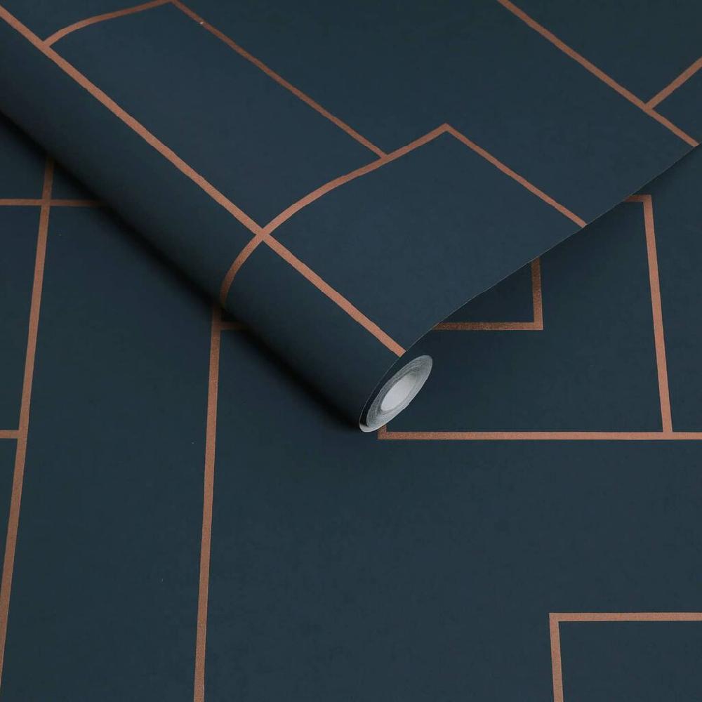 Graham & Brown Primo Navy Wallpaper