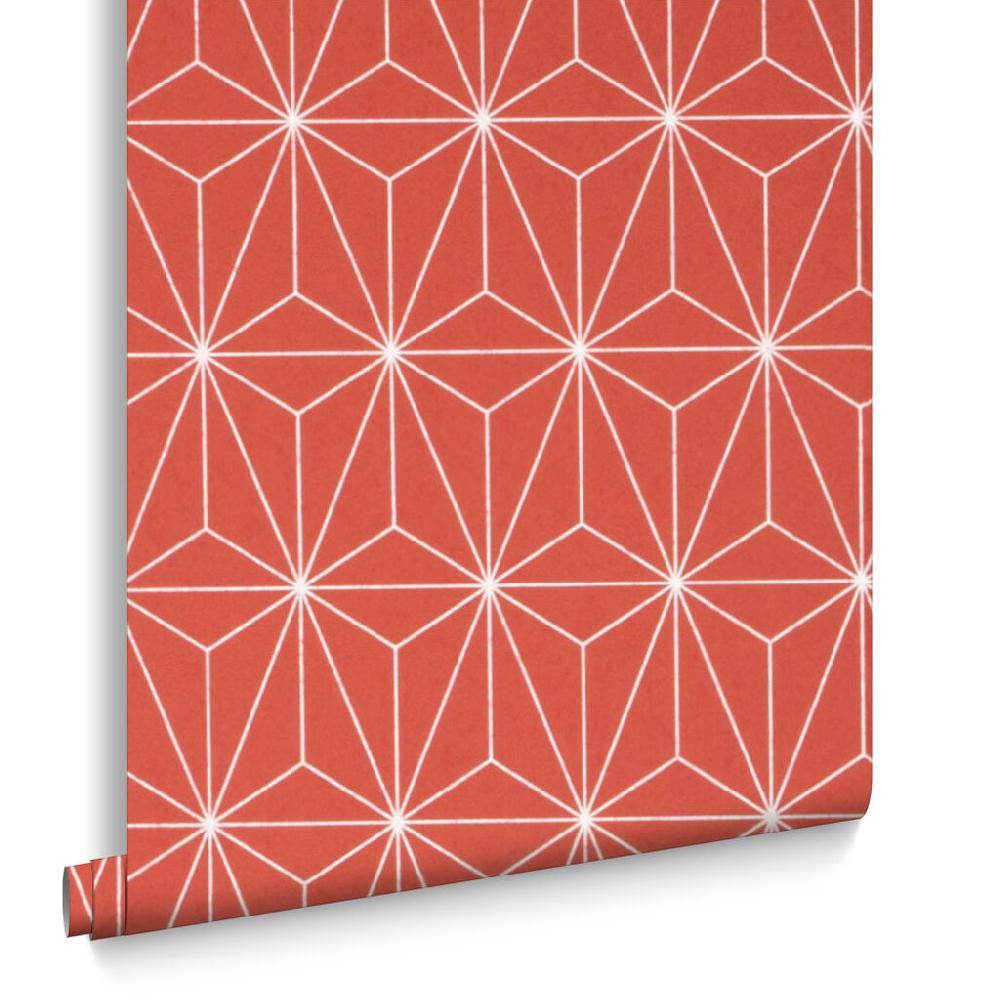 Graham & Brown Prism Coral Wallpaper