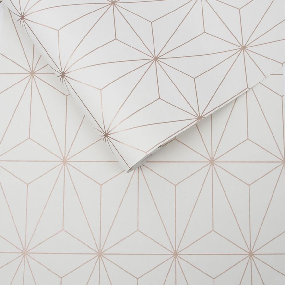 Graham & Brown Prism Rose Gold Wallpaper