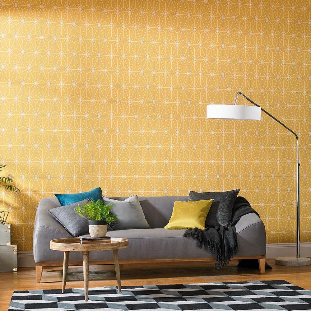graham & brown Prism Yellow Wallpaper
