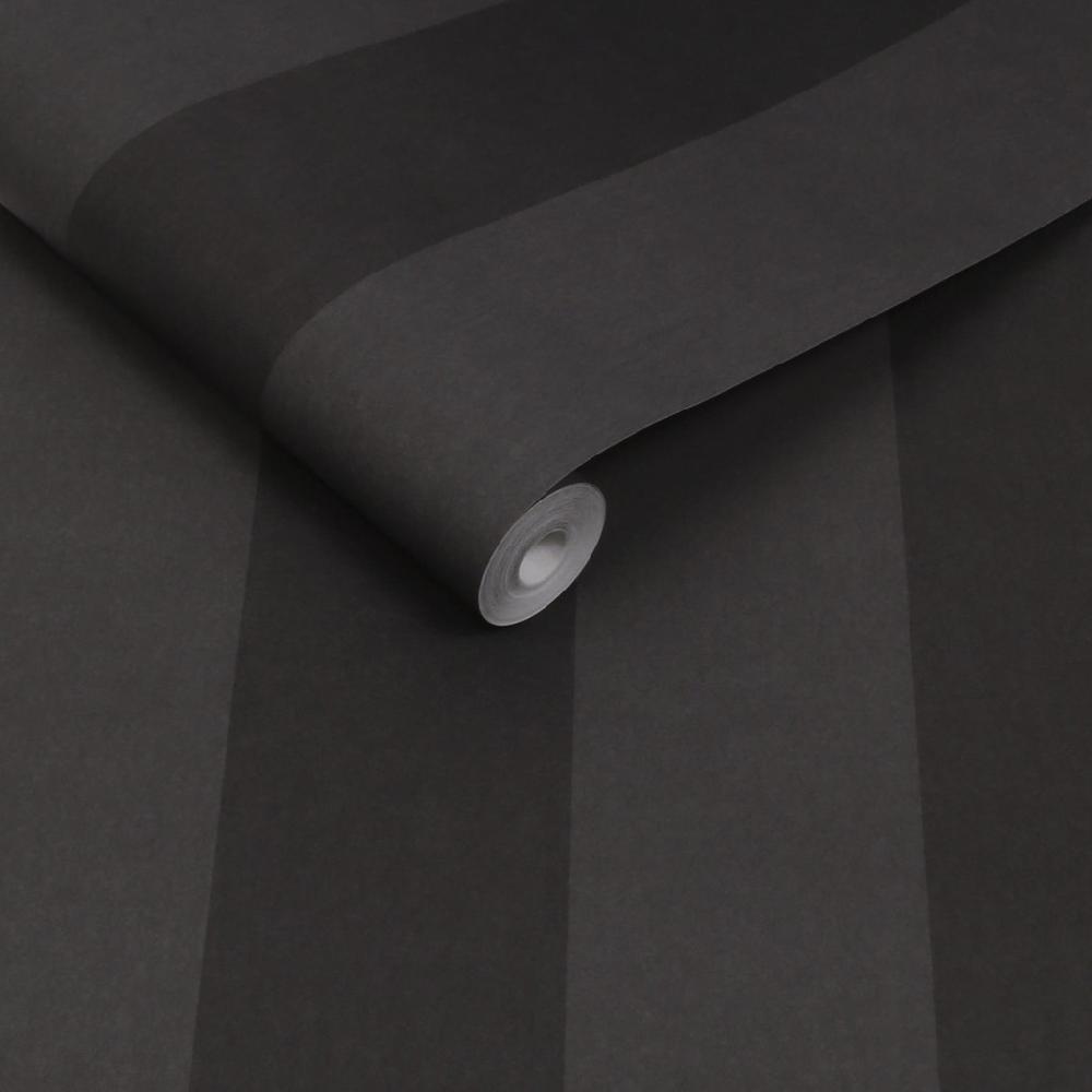 Graham & Brown Quartet Stripe Charcoal Wallpaper