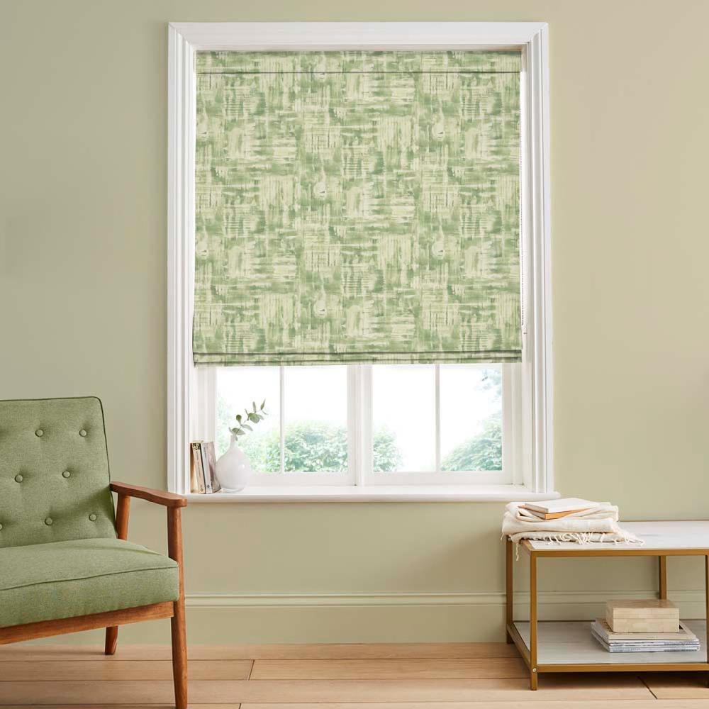graham & brown Reecho Green Roman Shade