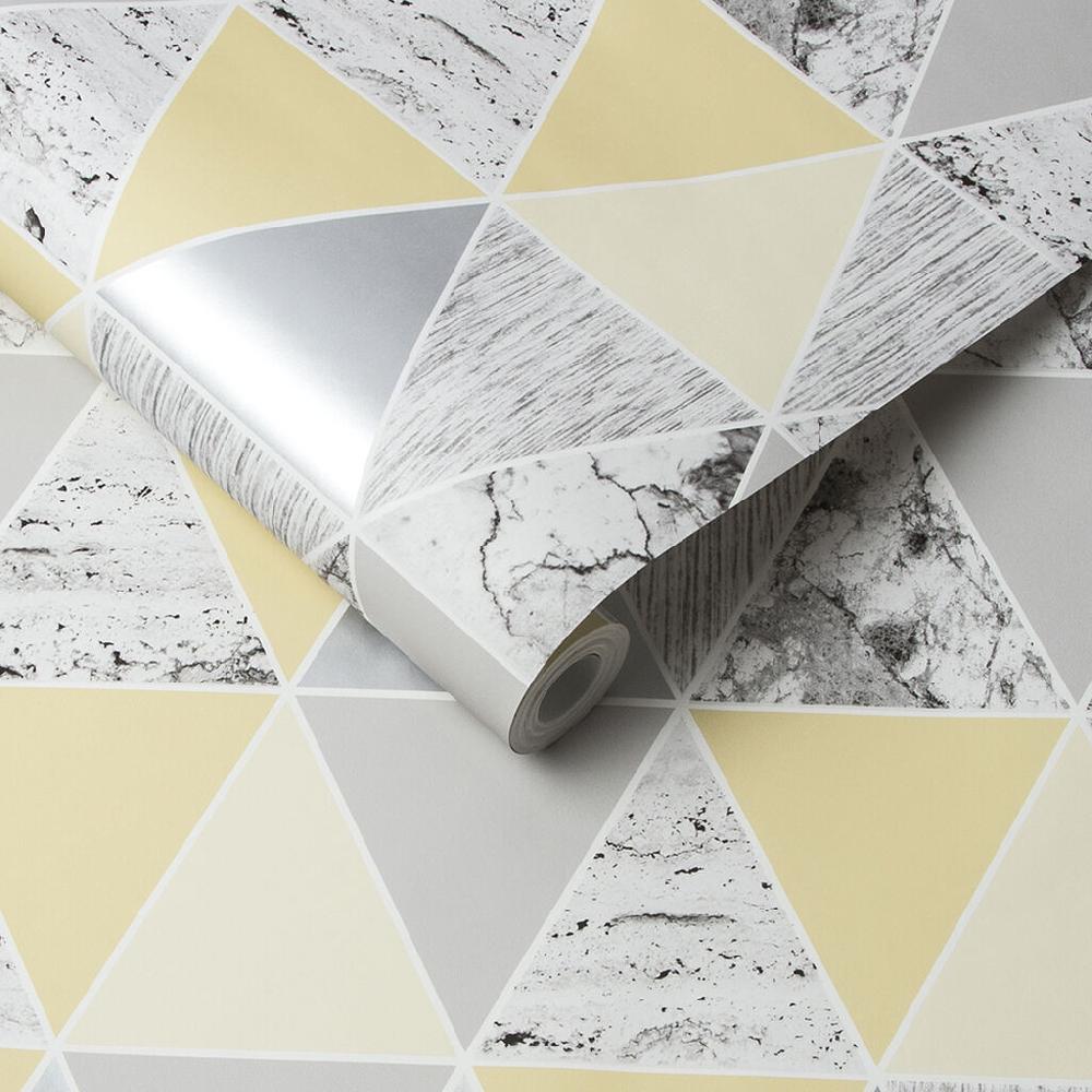 Graham & Brown Reflections Lemon Wallpaper