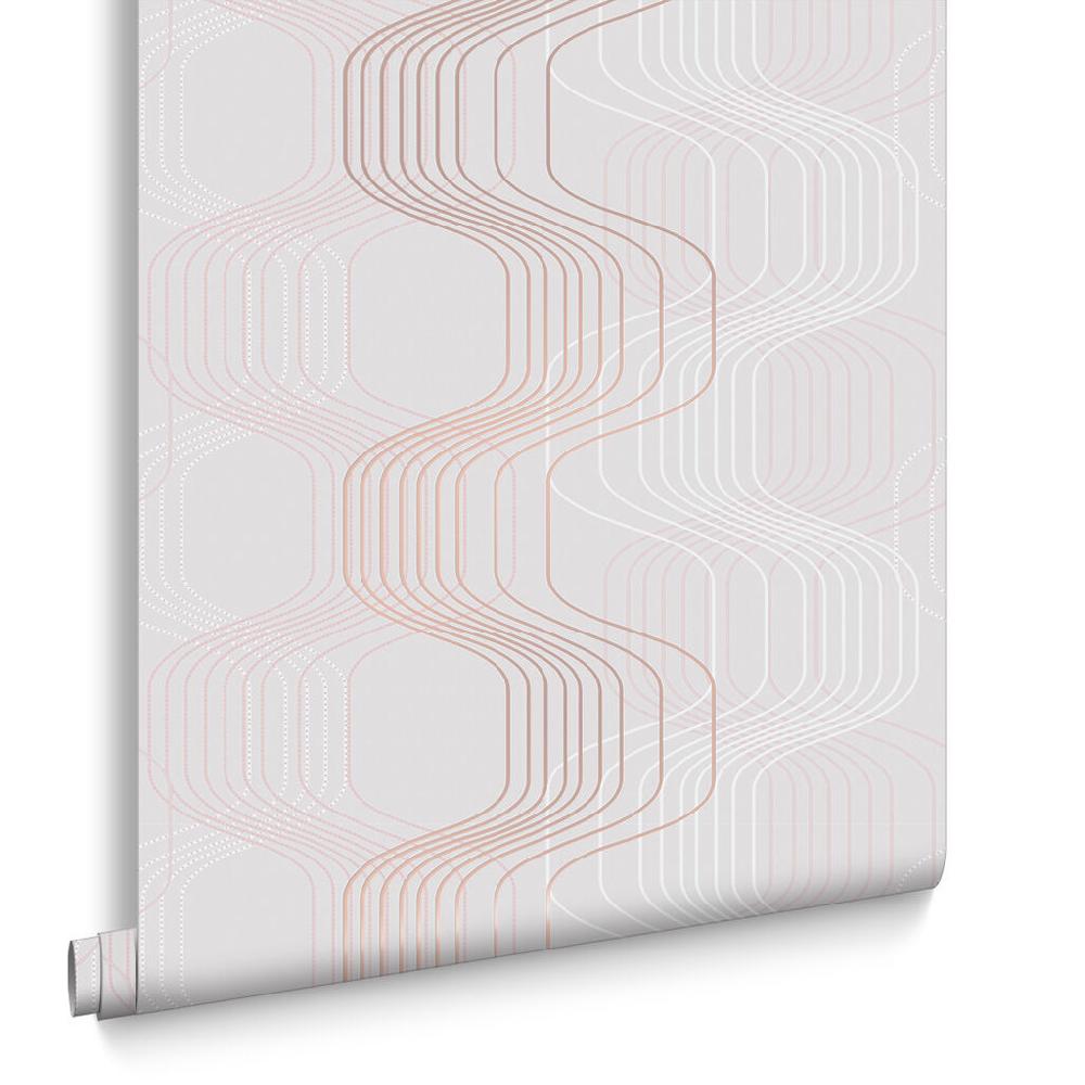 Graham & Brown Revival Gray & Pink Wallpaper