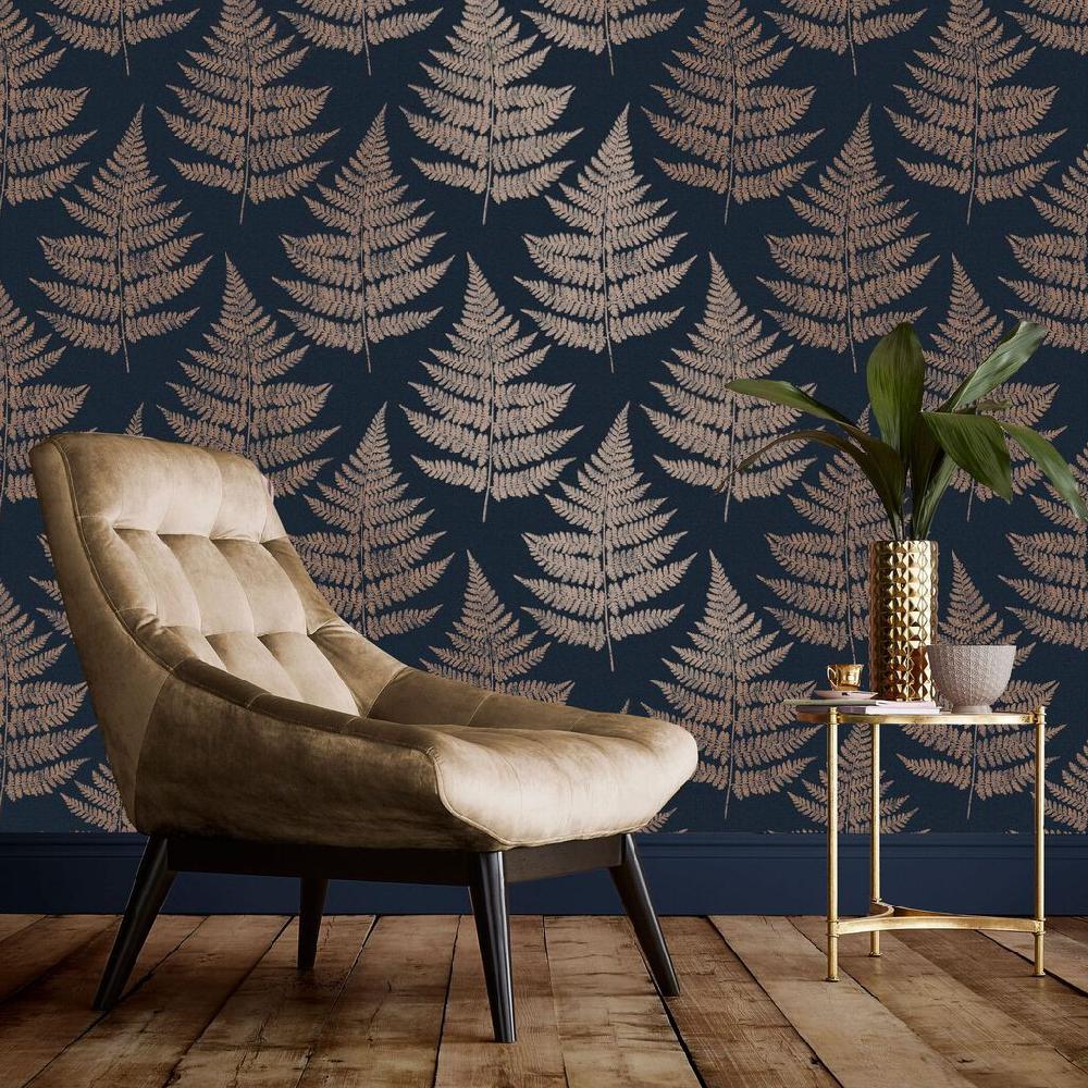 graham & brown Royal Fern Dusk Wallpaper