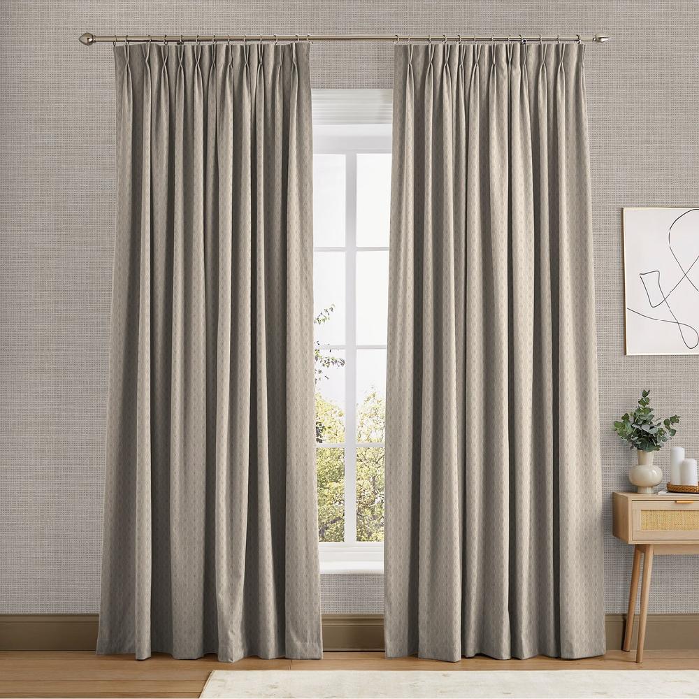 graham & brown Rustic Ikat Light Natural Curtains