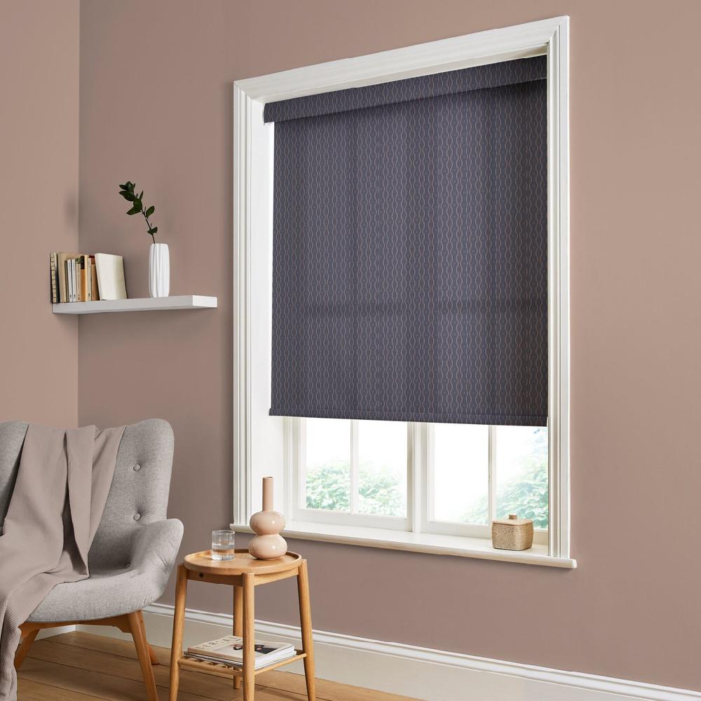 graham & brown Rustic Ikat Thistle Roller Shade