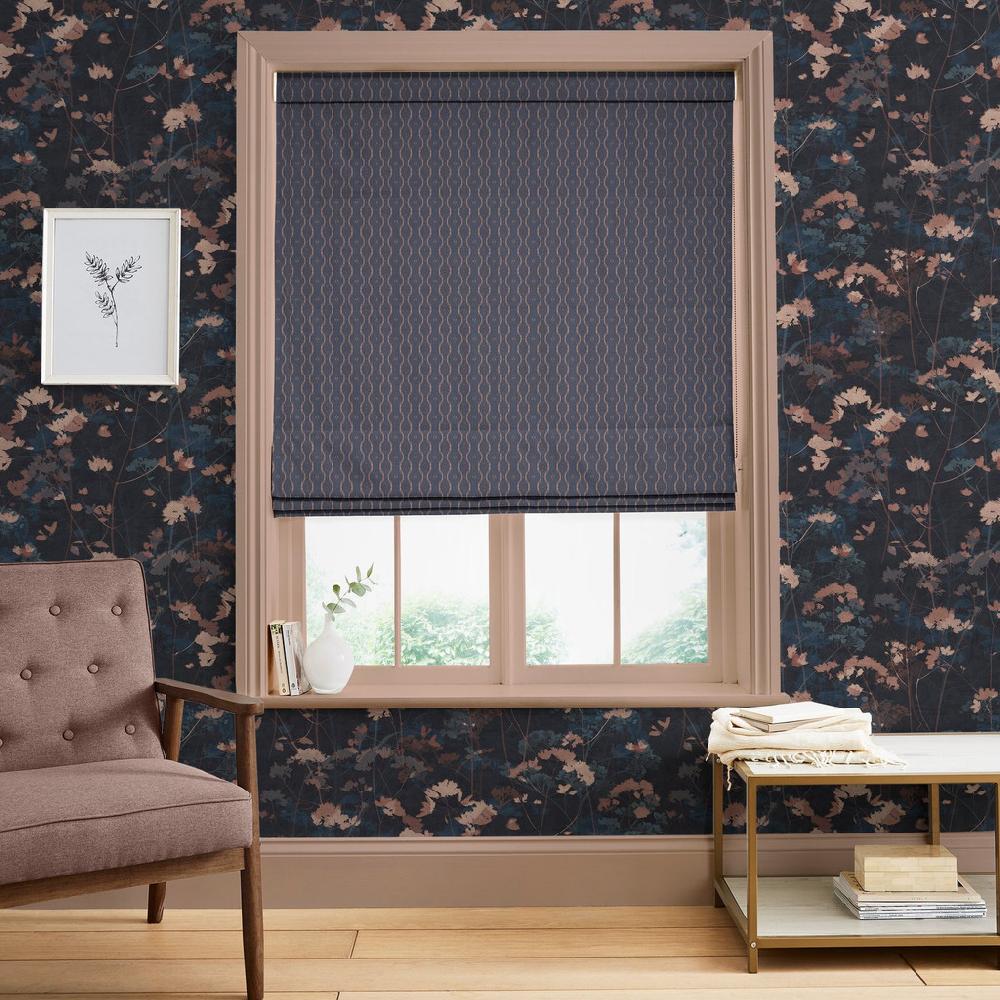 graham & brown Rustic Ikat Thistle Roman Blinds