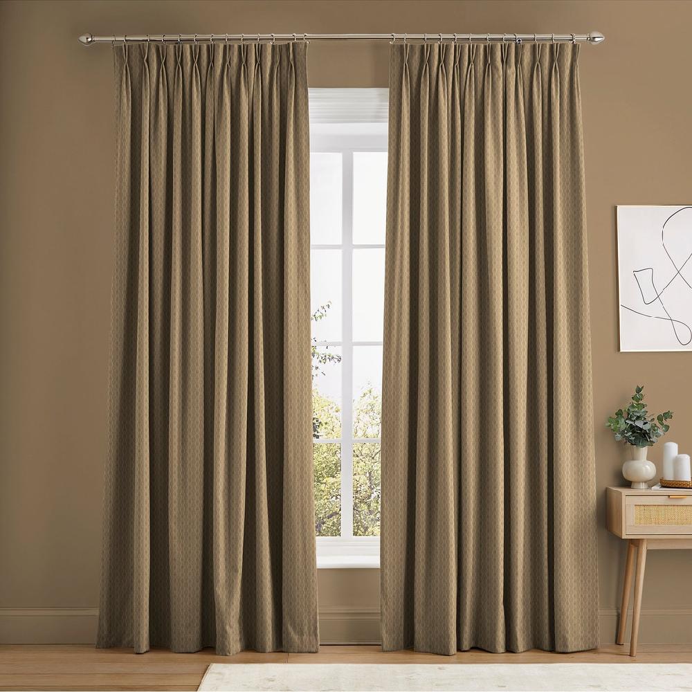 graham & brown Rustic Ikat Toast Curtains