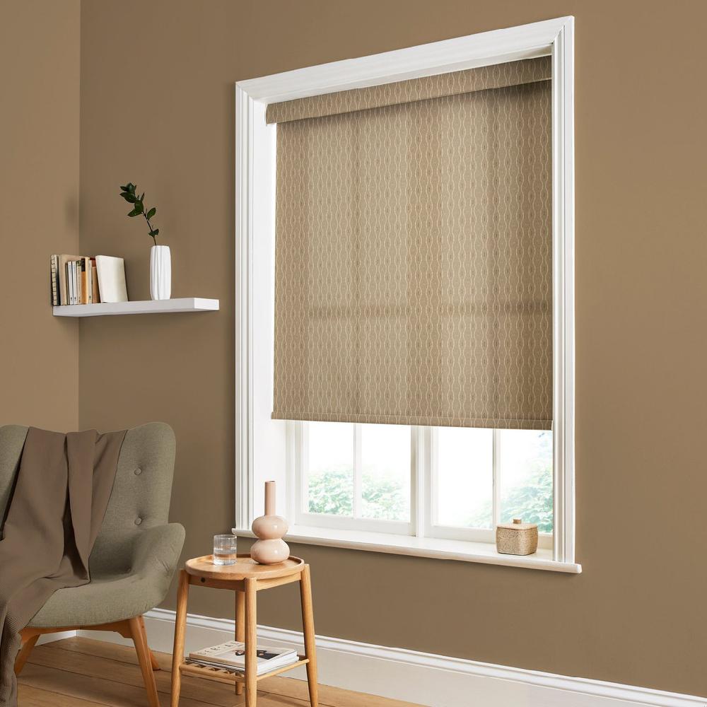 graham & brown Rustic Ikat Toast Roller Shade