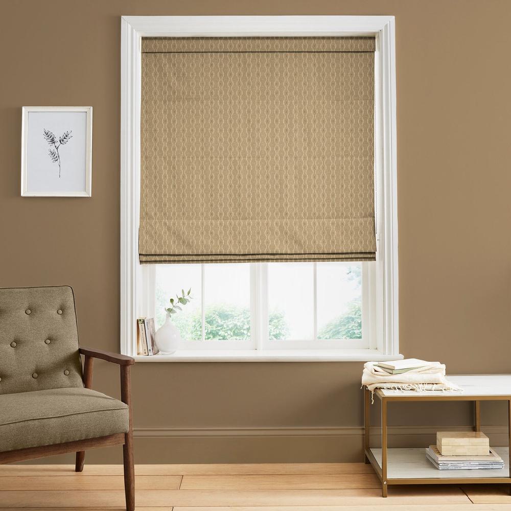 graham & brown Rustic Ikat Toast Roman Blinds