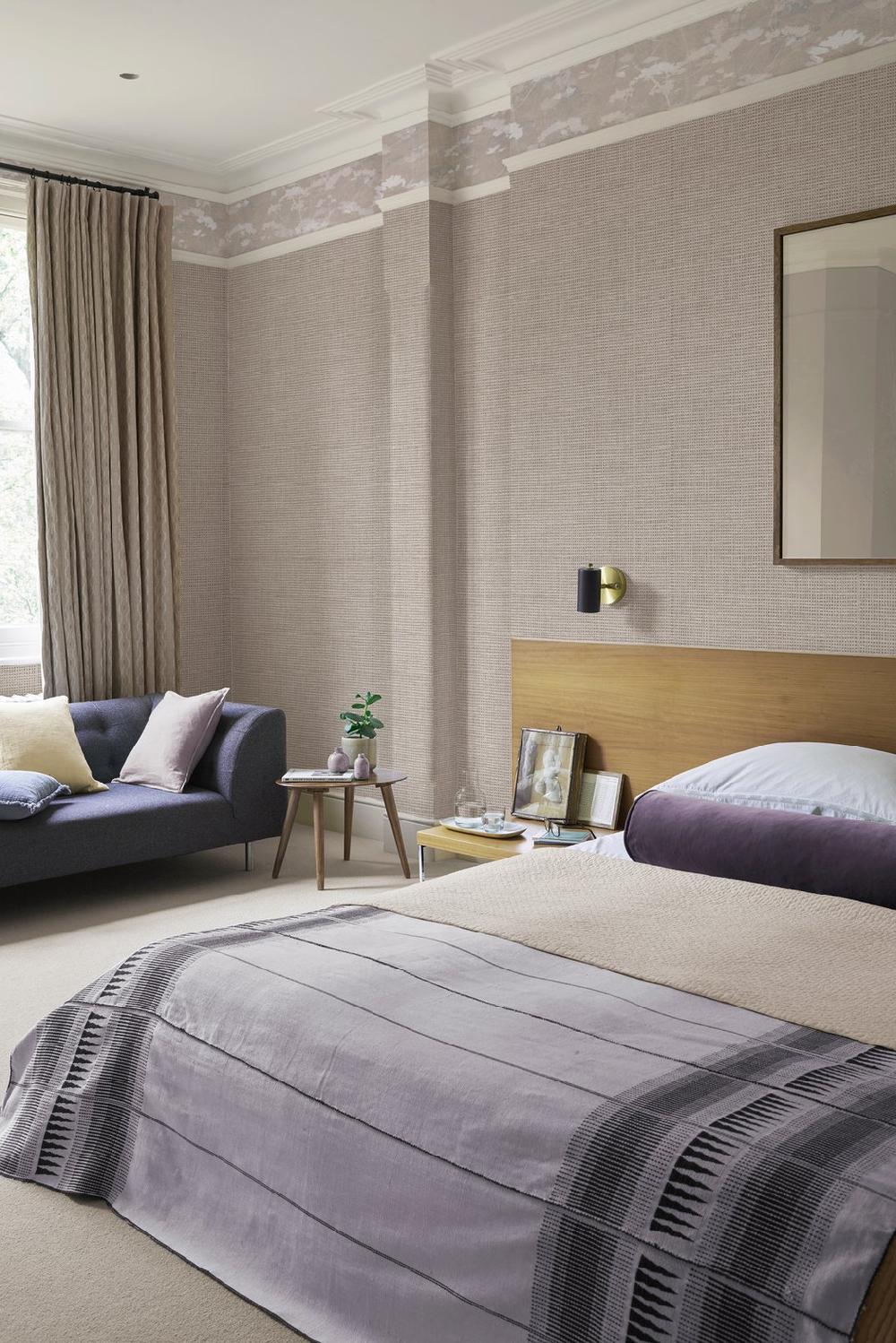 graham & brown Rustic Weft Praline Wallpaper