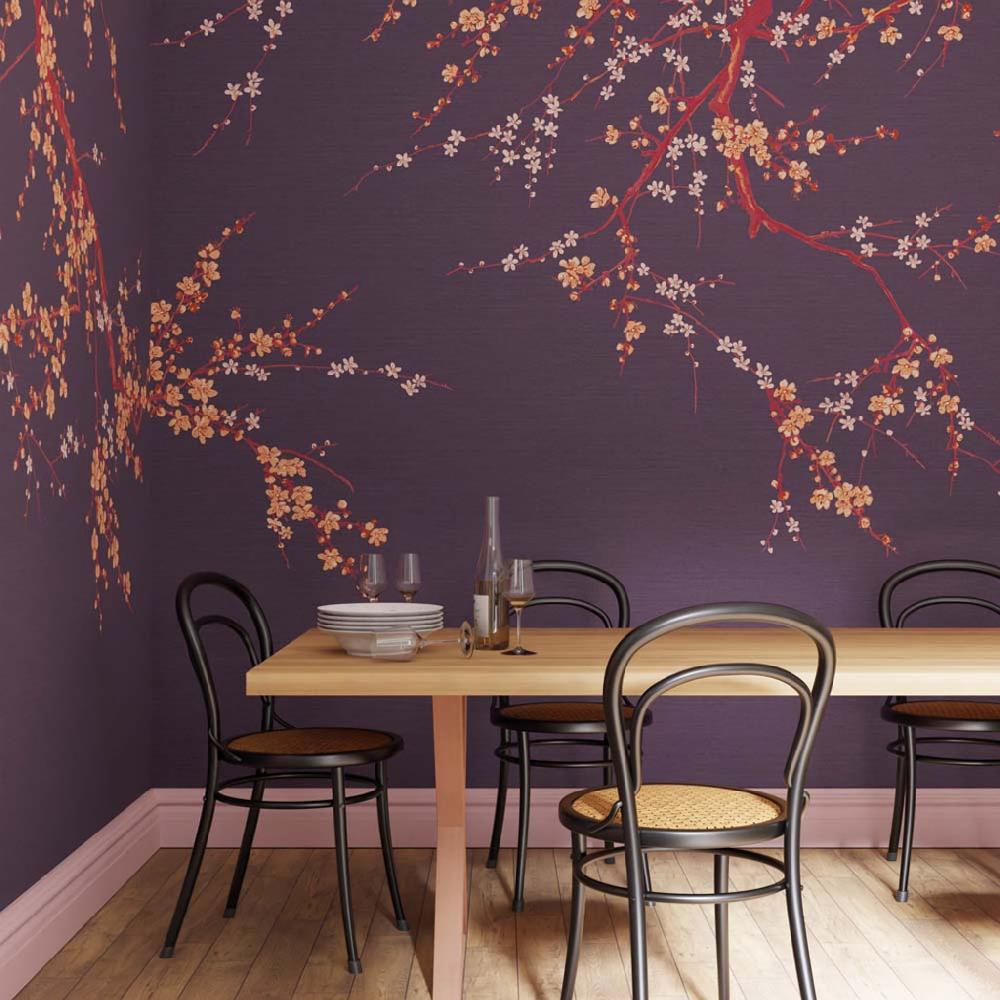 graham & brown Sakura Sunset Bespoke Mural