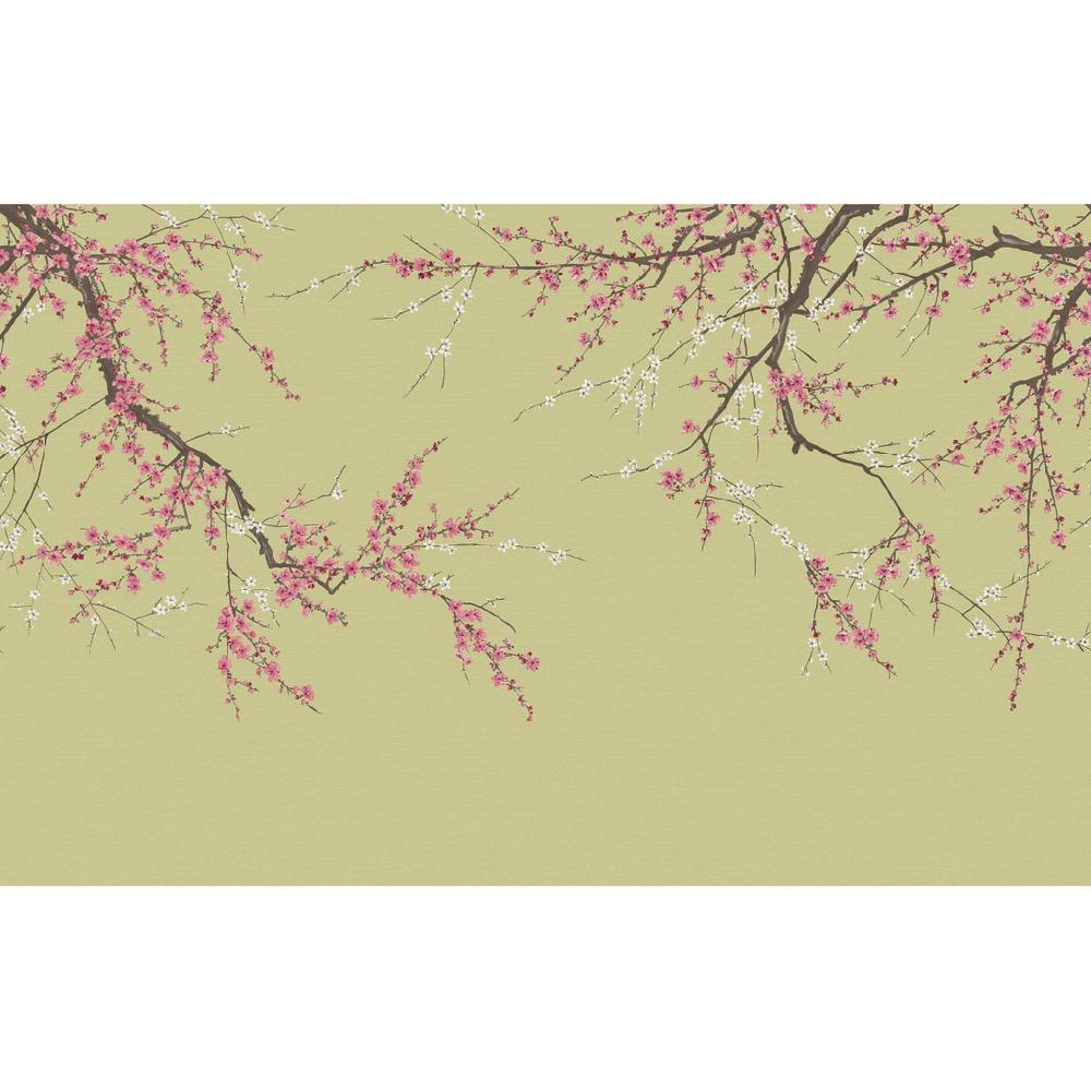 Graham & Brown Sakura Viridis Bespoke Mural
