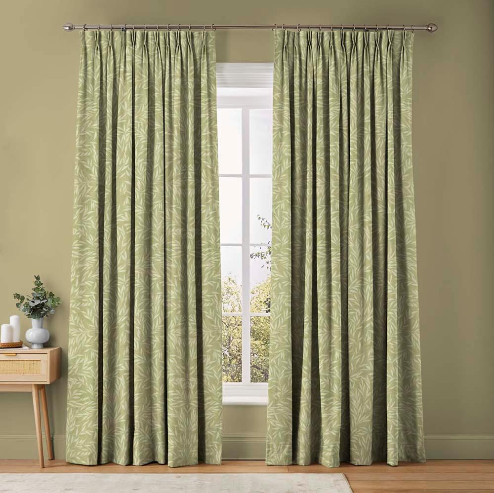 graham & brown Salix Leaves Sage Curtains