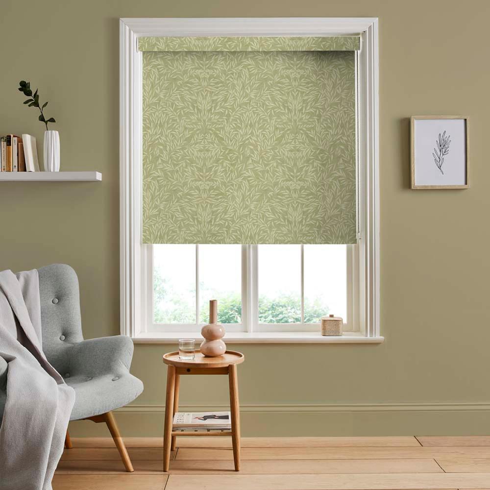 graham & brown Salix Leaves Sage Roller Shade