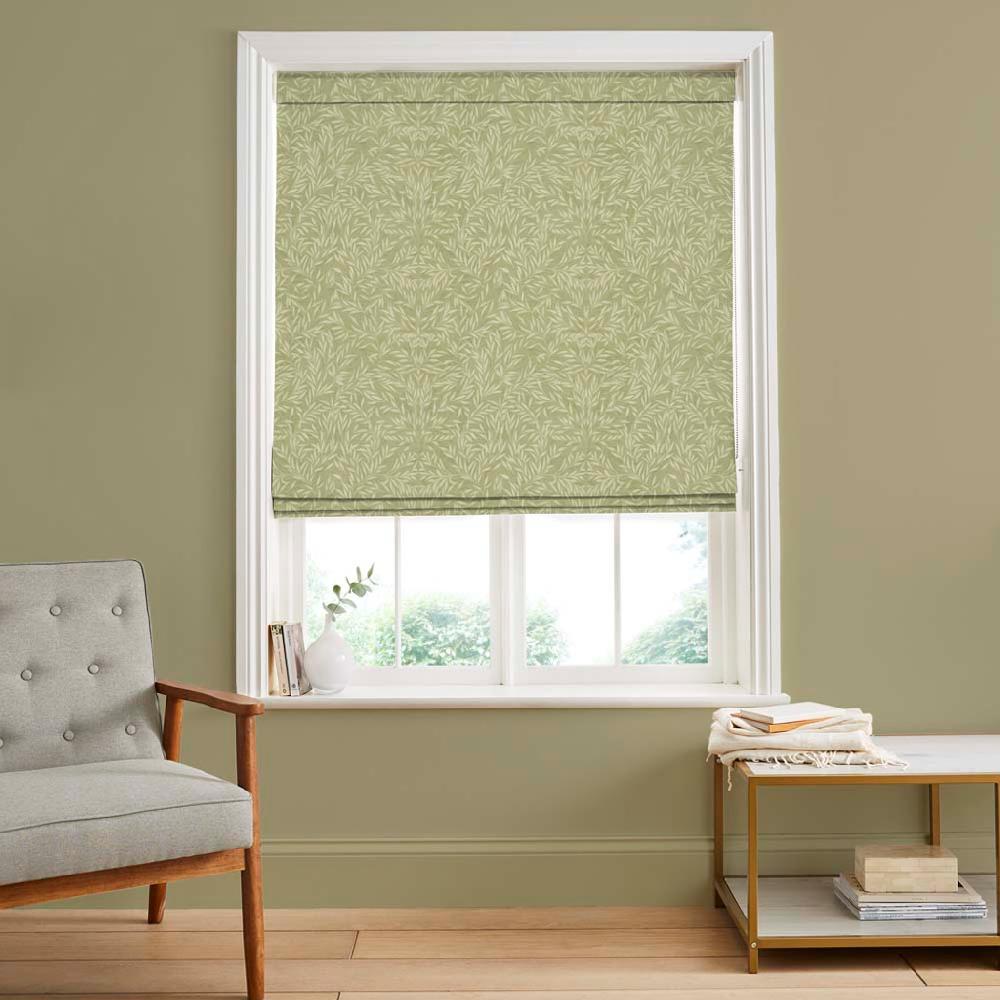 graham & brown Salix Leaves Sage Roman Shade