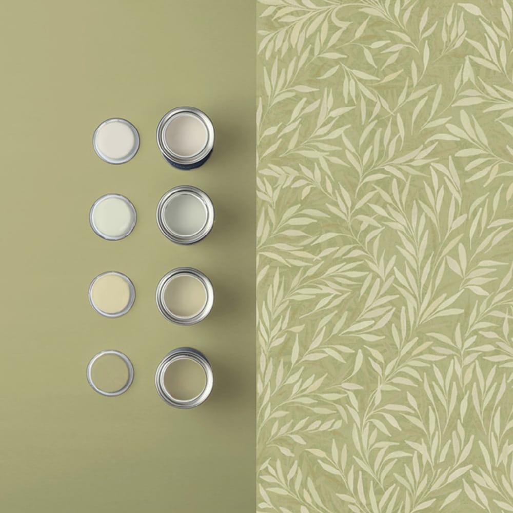 Graham & Brown Salix Leaves Sage Wallpaper