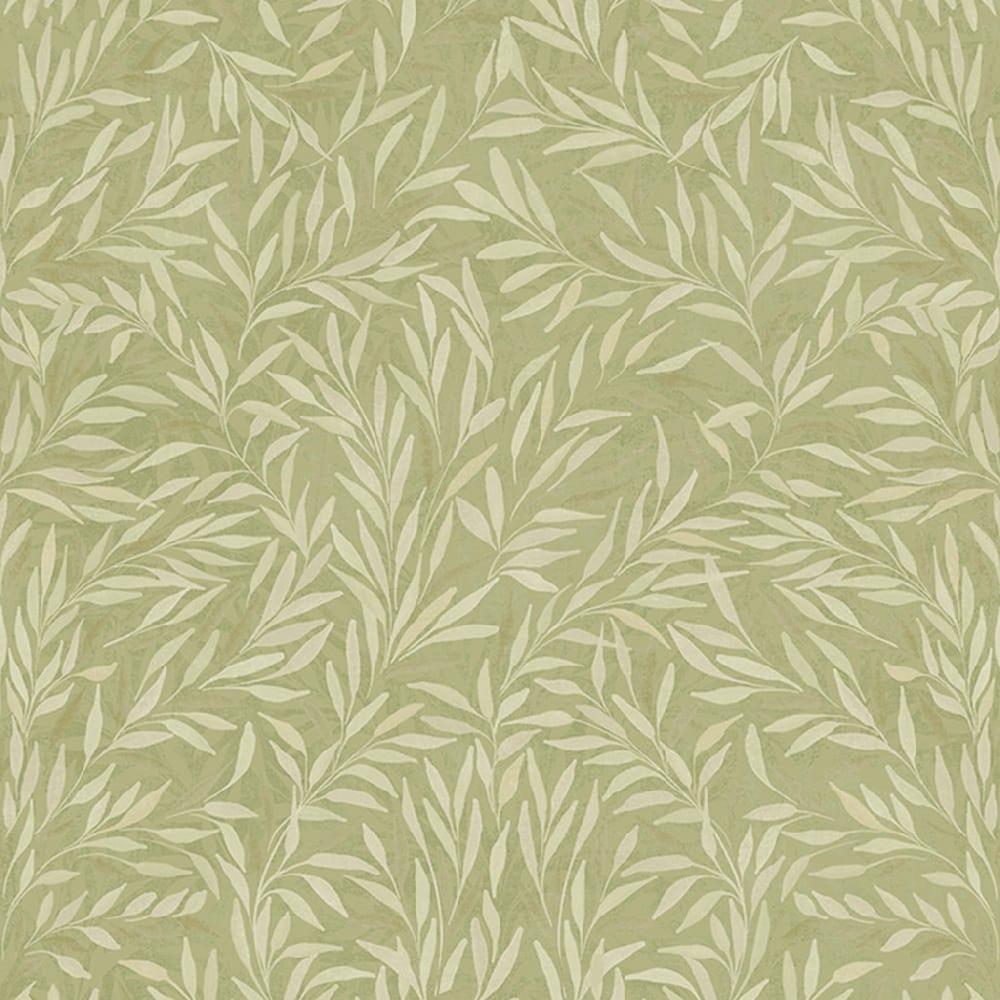 Graham & Brown Salix Leaves Sage Wallpaper