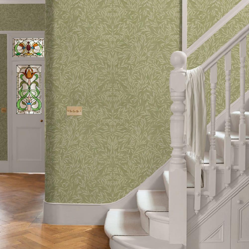 graham & brown Salix Leaves Sage Wallpaper