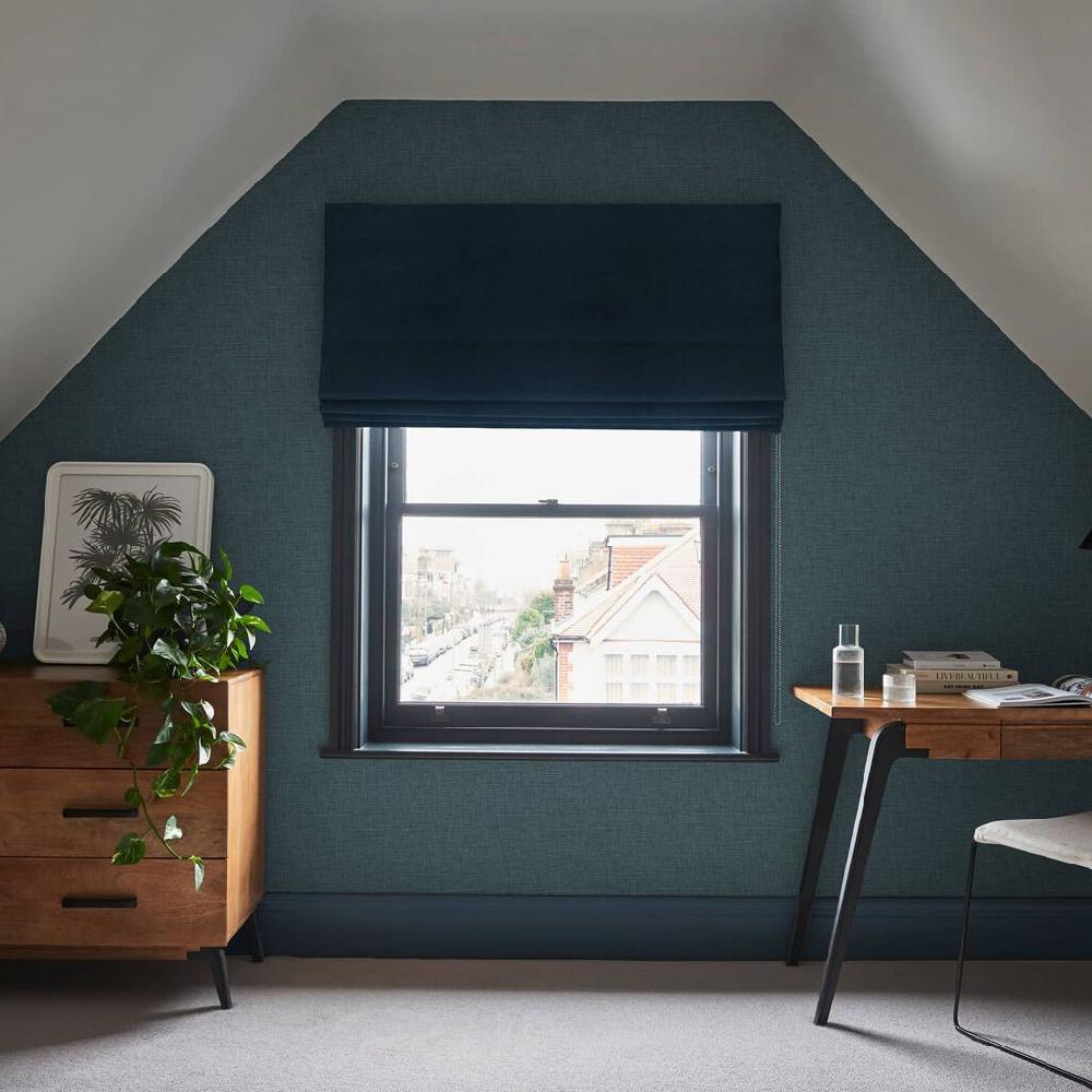 graham & brown Sanctuary Navy Wallpaper