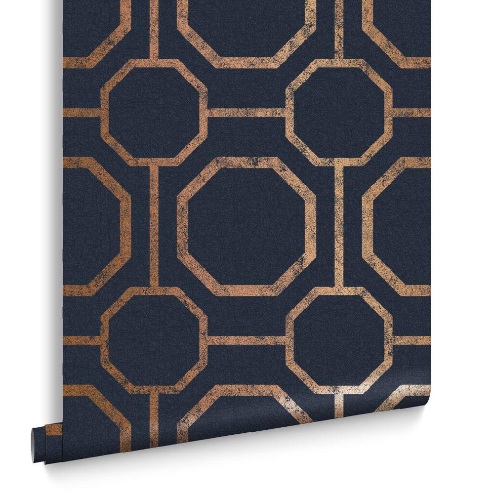 Graham & Brown Sashiko Navy Wallpaper